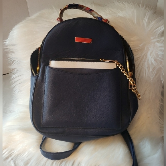 Handbags - Ardene Navy Blue Backpack Purse